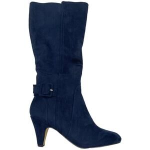 Bella Vita Women's Wide-Calf Knee-High Boots Troy II Plus Nvy Suede - Narrow